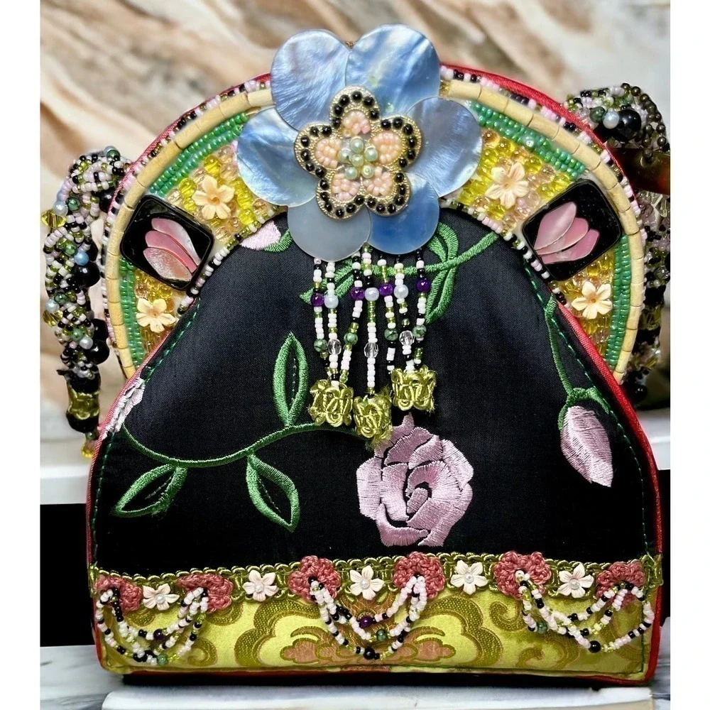 Vintage Mary Frances “Friendship Rose” Handbag